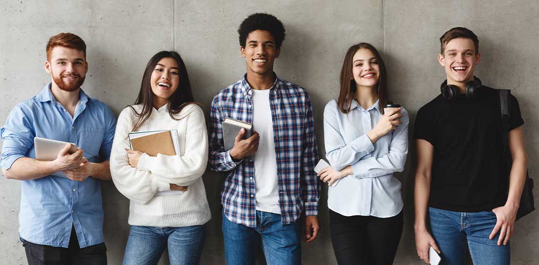 Male and female students